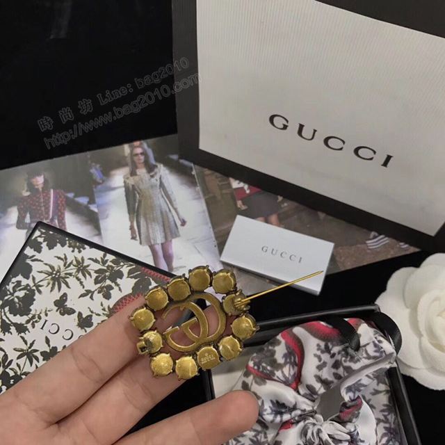 GUCCi飾品 古馳胸針 Gucci時尚百搭款胸針  zgbq1012